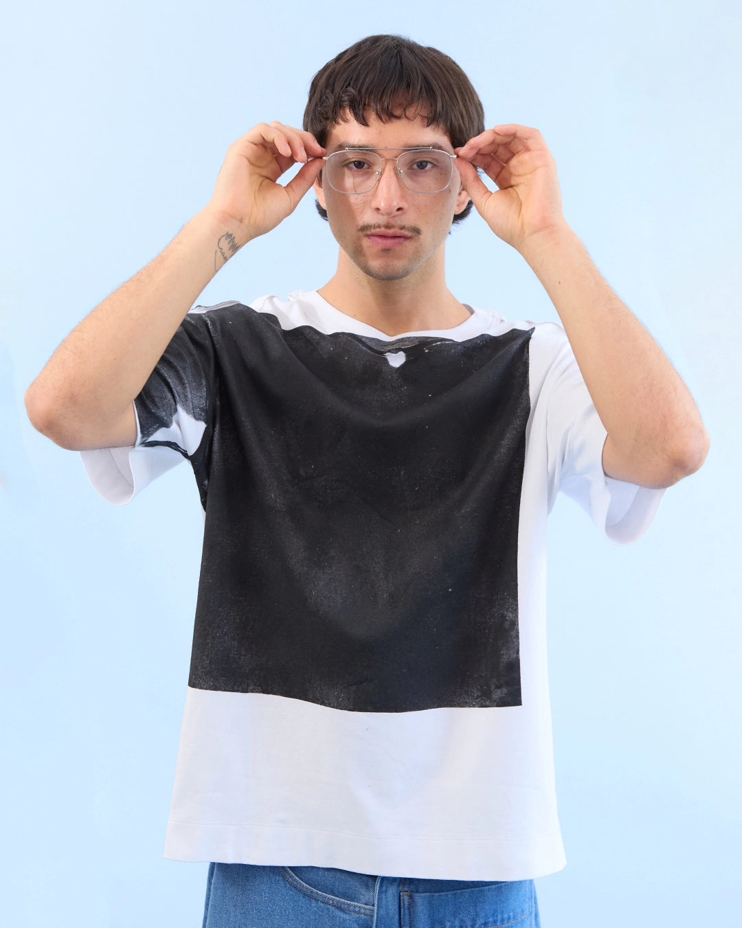 Camiseta VERTICAL RECTANGULO BLANCA