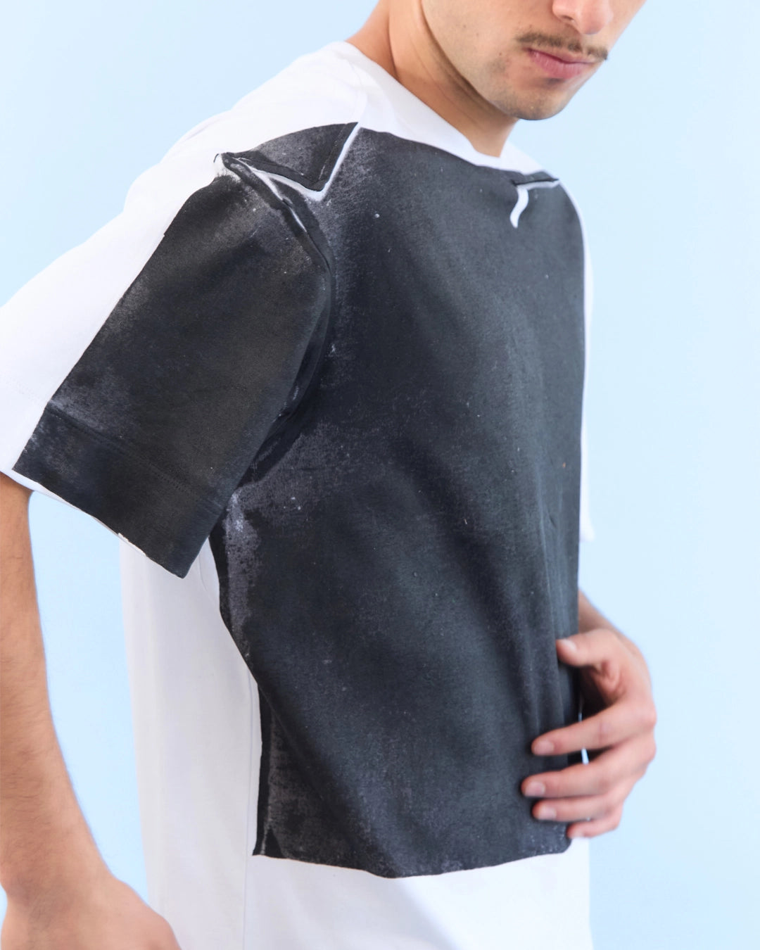 Camiseta VERTICAL RECTANGULO BLANCA