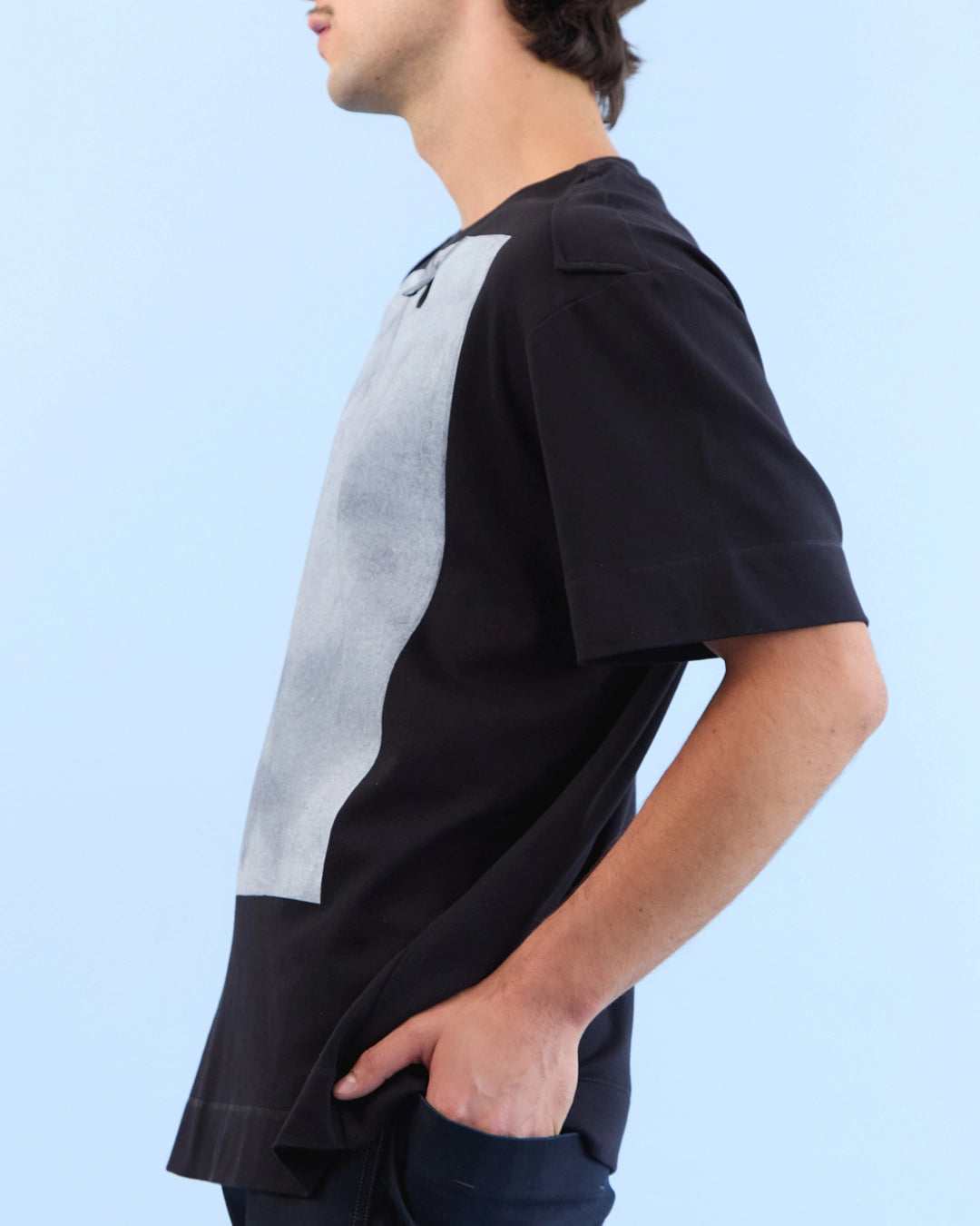 Camiseta VERTICAL RECTANGULO NEGRA