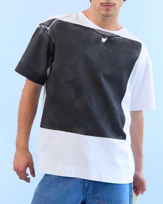 Camiseta VERTICAL RECTANGULO BLANCA