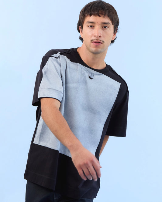 Camiseta VERTICAL RECTANGULO NEGRA