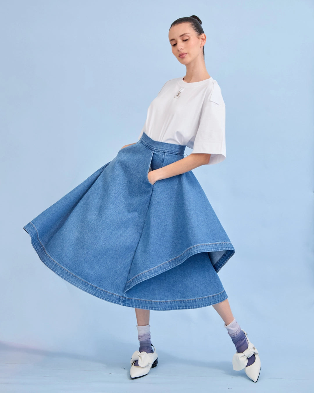 Falda ALFARO AZUL