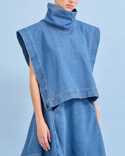 Poncho TAJO AZUL