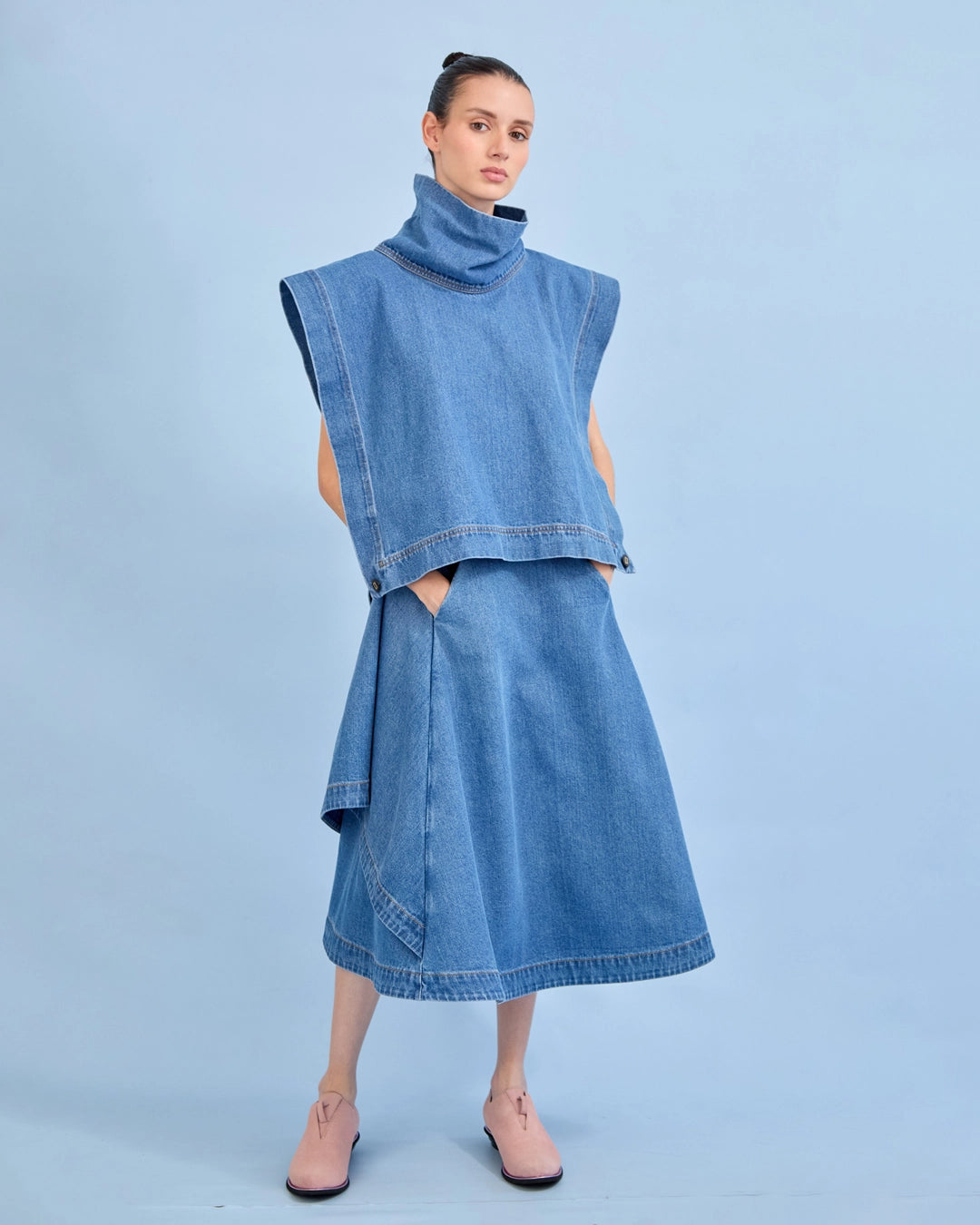 Poncho TAJO AZUL