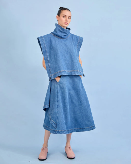 Poncho TAJO AZUL