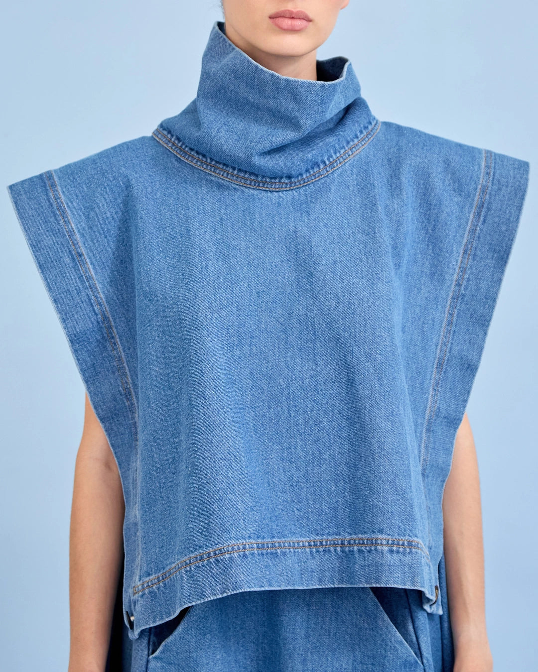 Poncho TAJO AZUL