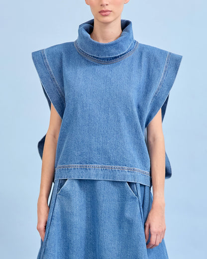 Poncho TAJO AZUL
