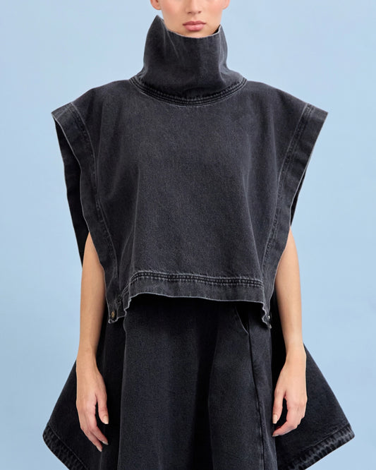 Poncho TAJO NEGRO
