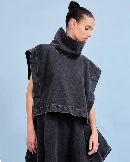 Poncho TAJO NEGRO