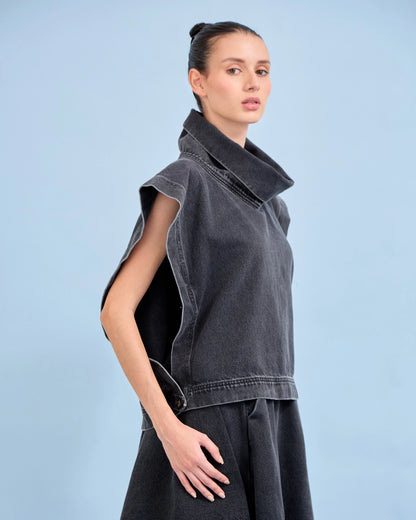 Poncho TAJO NEGRO