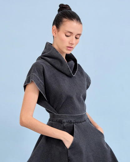 Poncho TAJO NEGRO